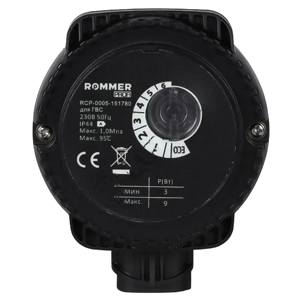 циркуляционный насос profi для гвс rommer rcp-0005-151780