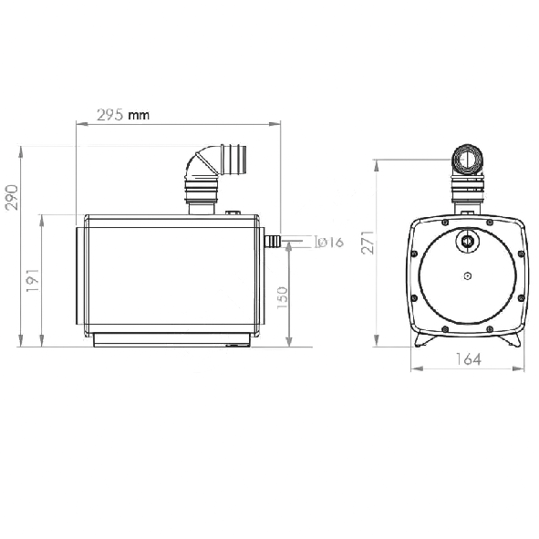 насос sanifloor2, 400 вт, 220 в, sfa sanifloor2