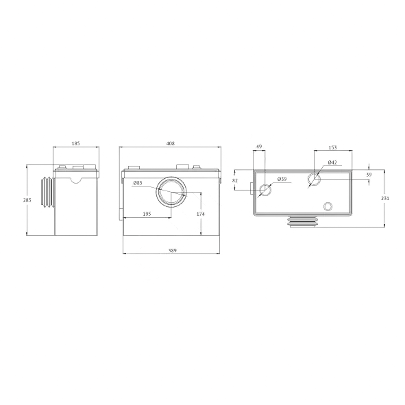 канализационная насосная станция sanivort 605 m unipump 55972