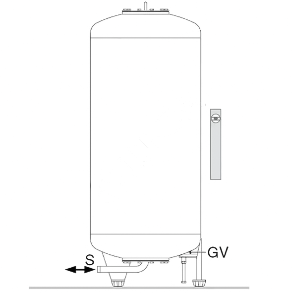 мембранный бак statico sg 2000.10, pneumatex 7103019