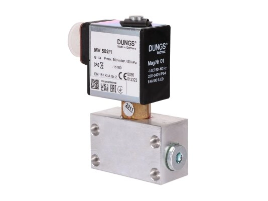 электромагнитный клапан, одноступенчатый dungs mv 502/1
