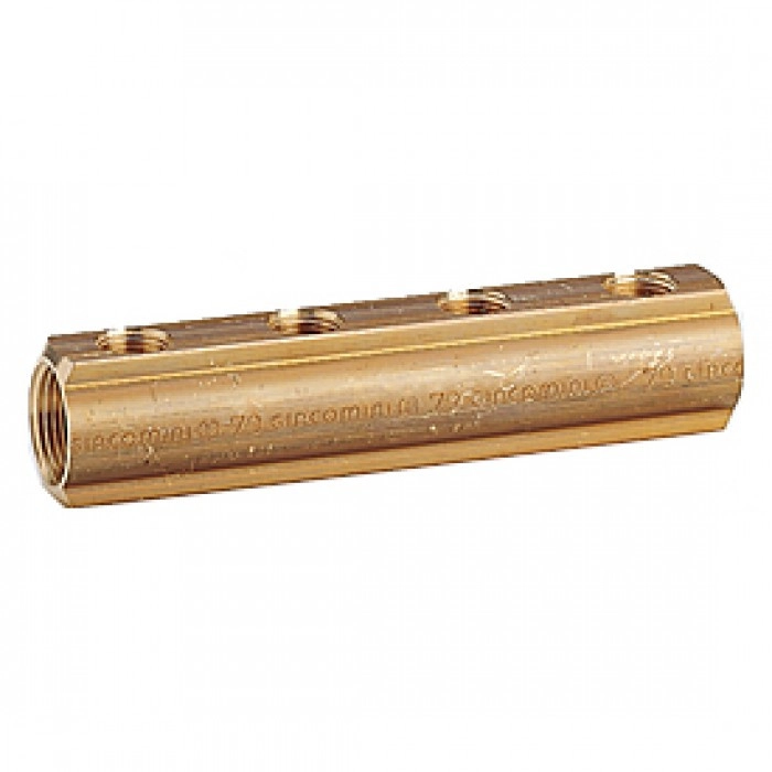 коллектор распределительный giacomini ду 20 - ду 50 латунный r551y091