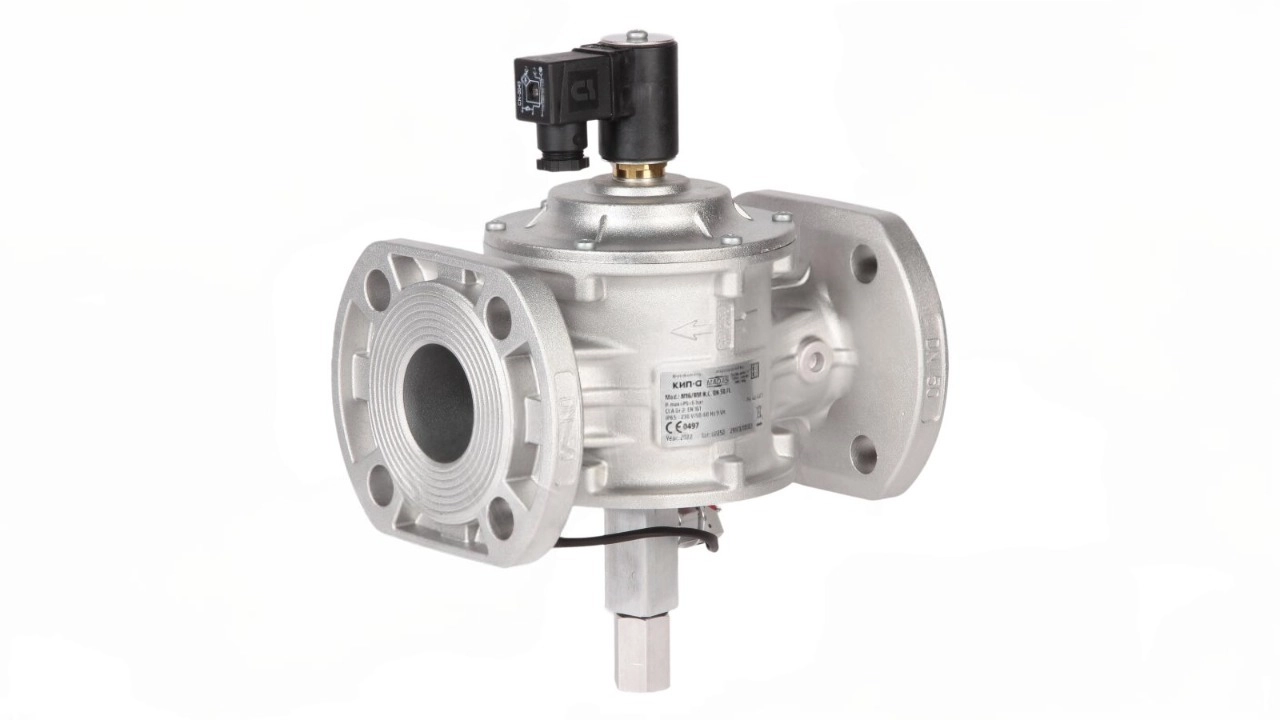 газовый электромагнитный клапан madas m16/rm n.c. dn50 fl, 500 мбар