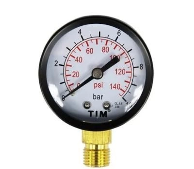 Манометр радиальный 0-10 бар TIM Y-50-10
