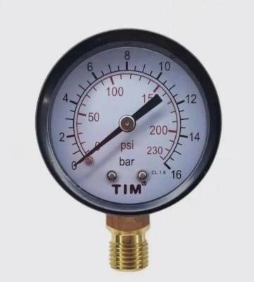 Манометр радиальный 0-16 бар O50мм TIM Y-50-16