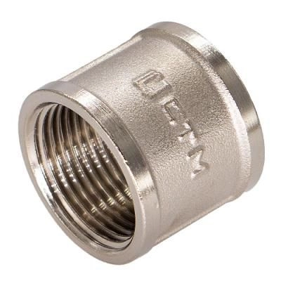 Муфта латунная резьбовая прямая 1/2 г/г CTM 16 Бар -20°C до +120°C CRSF0012