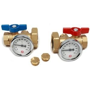 Комплект кранов с темометрами GIACOMINI R287M 1 x1 1/2 (R287MY005)