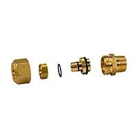 Прямой фитинг GIACOMINI с нар. резьбой нехром. 1/2 x(18x2) (R186MY057)