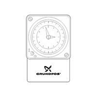таймер grundfos ts 3/w c недельным диском, настенный монтаж (96406993)