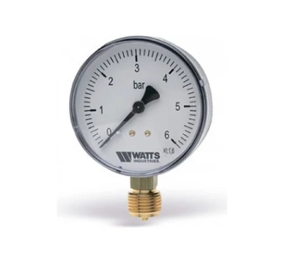 Манометр радиальный Waterstry 0-6 бар O52 мм корпус пластик W3820006