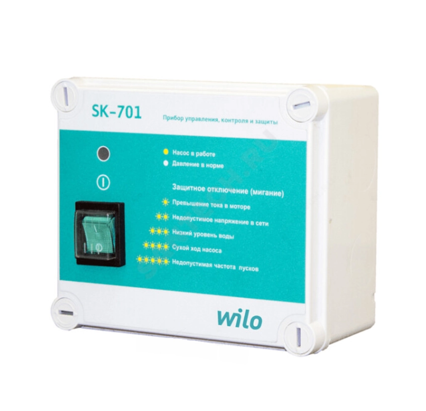 шкаф управления wilo sk-701 0,55 для 1 скважинного насоса twi/twu 2895041