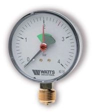 Манометр WATTS MHR 63/4 0-4 бар RAD G 1/4 с контрольной стрелкой 0318204