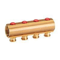 Коллектор подающий распределительный GIACOMINI 1 x18 /9 с клапанами R553SY009