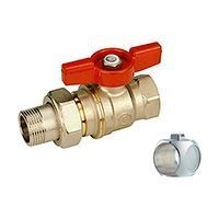 кран шаровой giacomini с отводом полнопроходной 1 x 1 никелированный (r919x007)