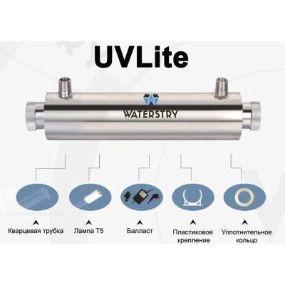 Стерилизатор УФ Waterstry UVLite 12GPM 1 55 Вт монтажная длина 805 мм UVL12