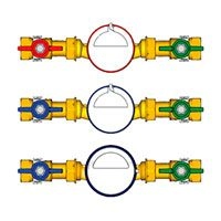 Комплект водосчетчиков GIACOMINI 3/4 cold service water (GE550Y008)