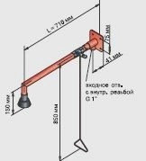 модульный душ аварийный настенный для тела broen (17 959.009)