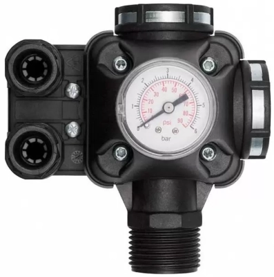 Реле давления Italtecnica PM53W 1 FG 16A с манометром PM53W