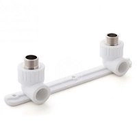 Угольник комбинированный РосТурПласт PN25 с креплением 20х1/2 (10703)