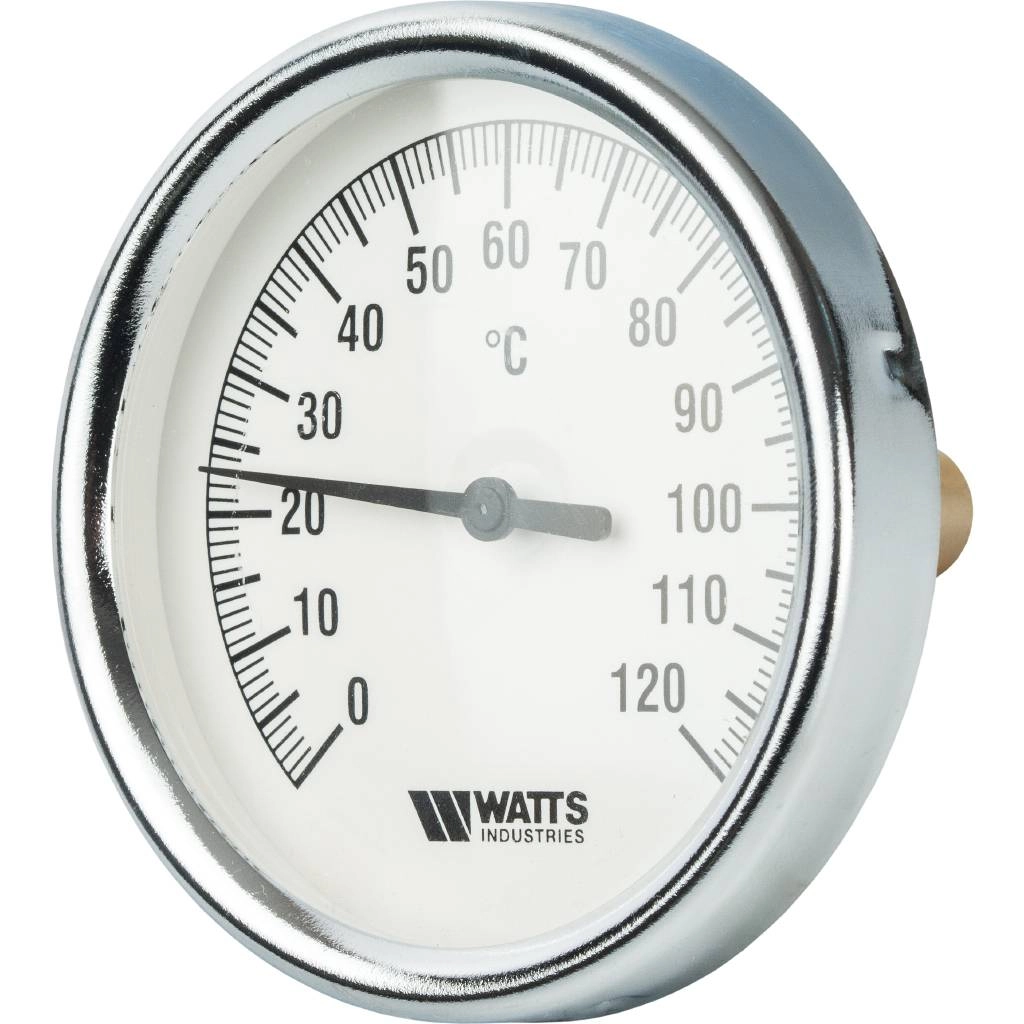 термометр биметаллический watts t 63/50 0+120°c 10005800