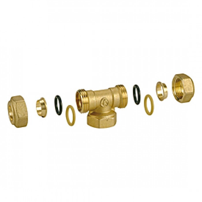 тройник giacomini с внутр. резьбой 10x3/8 x10 (r569y103)