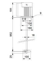 Электрическая мешалка Grundfos для бака 300 л PP E/X 950-100 98165432