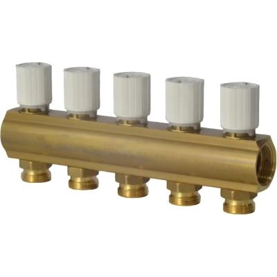 Коллектор возврата распределительный GIACOMINI 1 x3/4 E /6 для отопления R553VY046