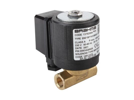 газовый электромагнитный клапан brahma e6g*s8*1/4*gmoc 13752004
