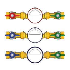 Комплект водосчетчиков GIACOMINI 1 hot water (GE550Y015)