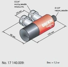 Термостатический смеситель для душа Broen (17 140.009)