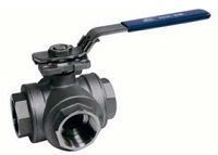 Кран шаровый трехходовой Genebre 2040 L-тип Ду40 PN63 204008