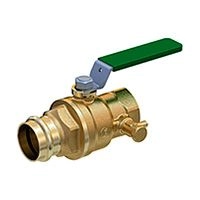Кран шаровой GIACOMINI пресс соединение со сливом2 RP x TR54 R850VY158