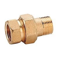 Прямой фитинг GIACOMINI с отводом внутр. резьба 1 R18X005