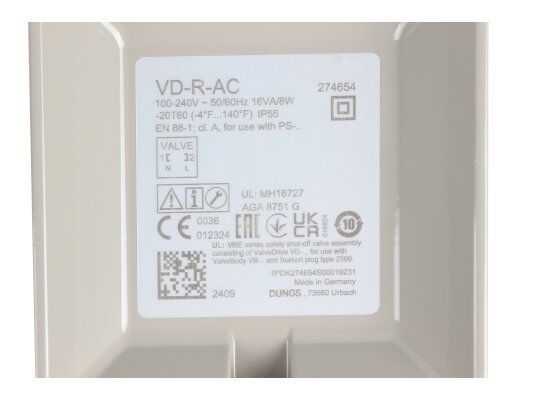 Привод газового клапана Dungs VD-R-AC привод газового клапана dungs vd-r-ac