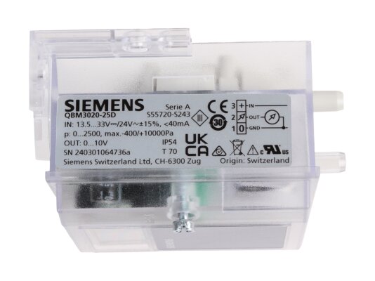 Датчик давления Siemens QBM3020-25D