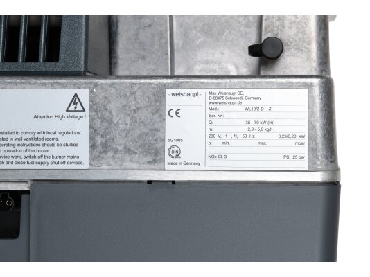 дизельная горелка weishaupt wl 10/2-d, z с сервоприводом