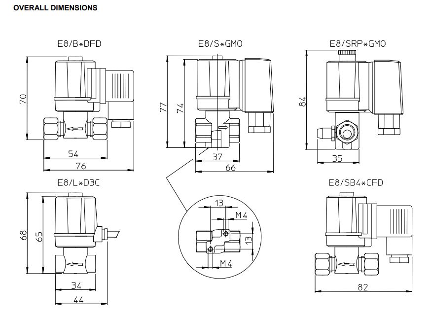 газовый электромагнитный клапан brahma e8/s cfd 13643703