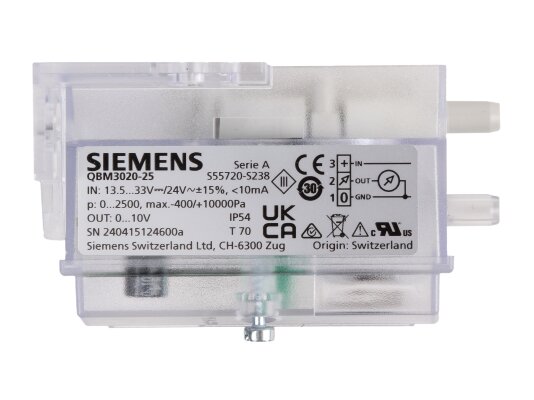 Датчик давления Siemens QBM3020-25