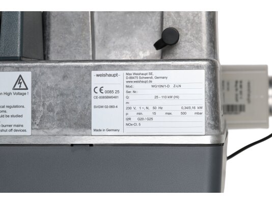 газовая горелка weishaupt wg10n/1-d, 3/4, z-ln, без термозатвора, 23212324
