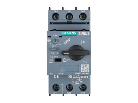 Автоматический выключатель Siemens Sirius, 3RV6021-4BA10
