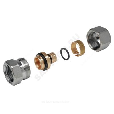Фитинг прямой 1/2x(16x2,0) НР GIACOMINI хромированный R187MX048