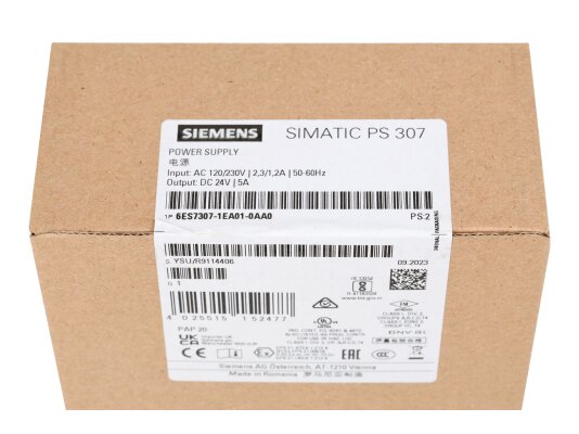 Блок питания Siemens 24В/5А, 6ES7307-1EA01-0AA0