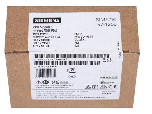 Программируемый контроллер Siemens, 6ES7212-1AE40-0XB0