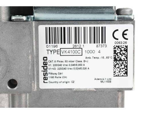 газовый электромагнитный клапан resideo vk4100c 1000