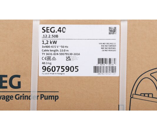 погружной канализационный насос grundfos seg.40.12.2.50b