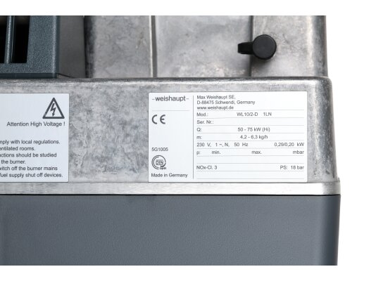 дизельная горелка weishaupt wl 10/2-d, 1ln