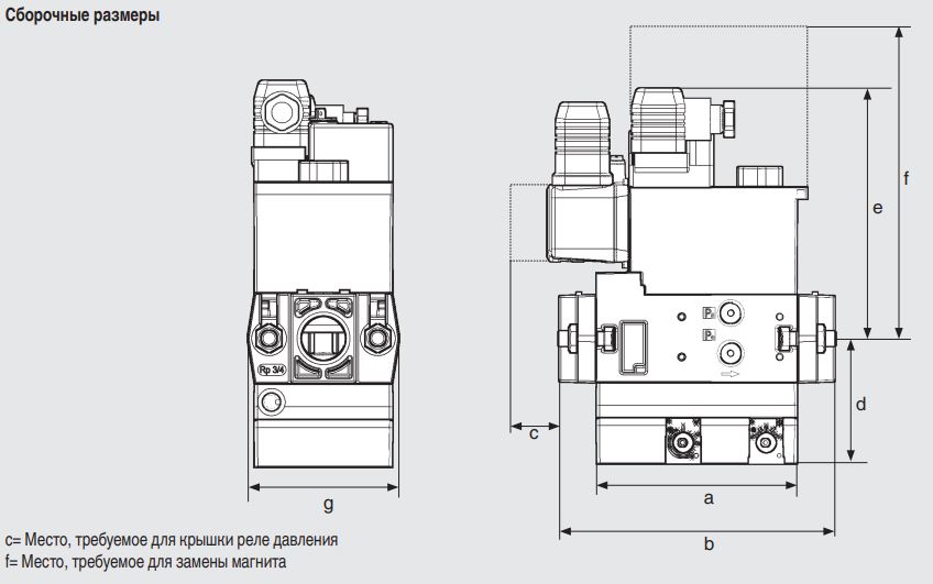 газовый мультиблок dungs mb-vef 412 b01 s30 232475