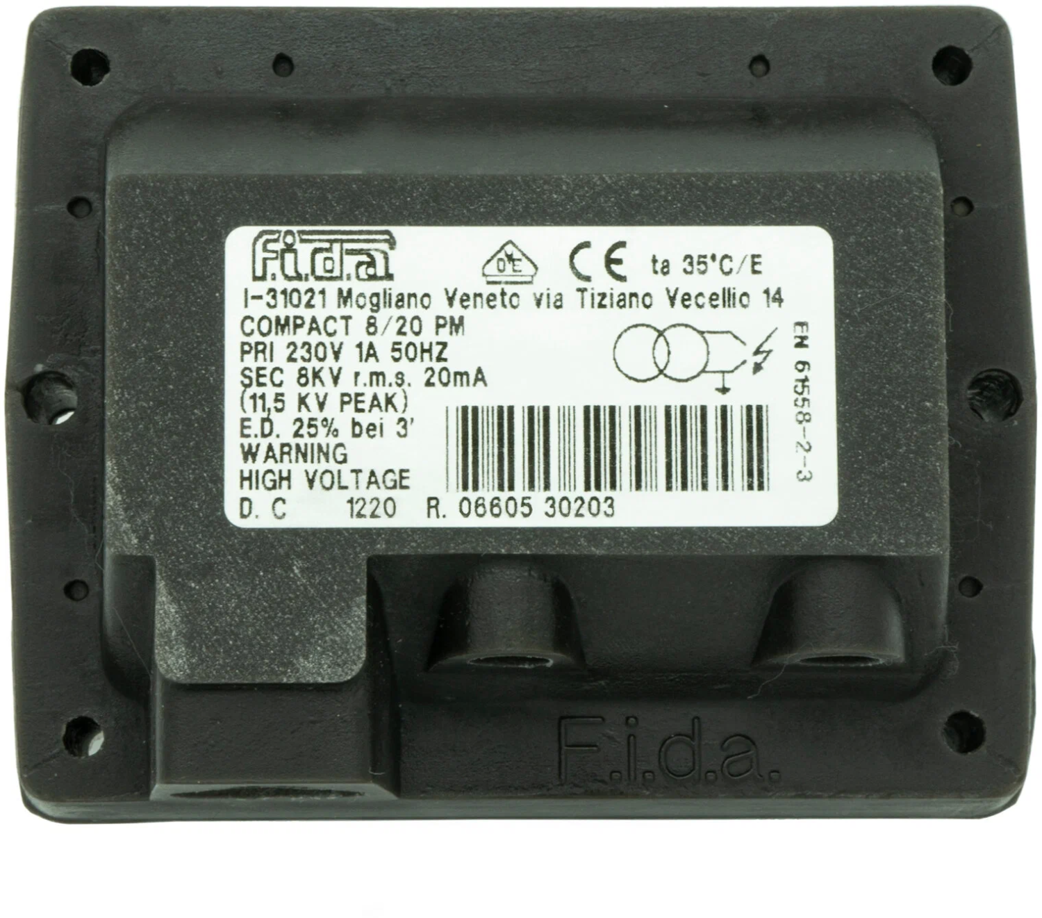 трансформатор розжига fida compact 8/20 pm te084d