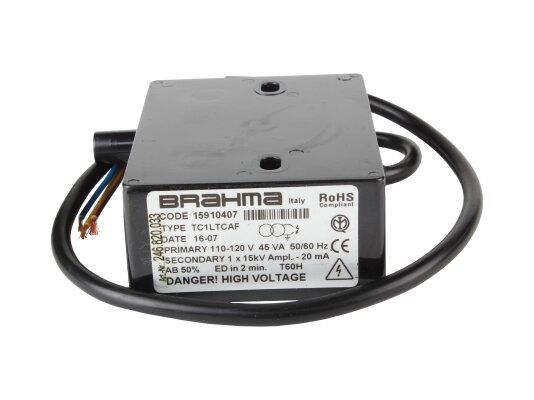 Трансформатор розжига Brahma TC1LTCAF 15910407 трансформатор розжига brahma tc1ltcaf 15910407