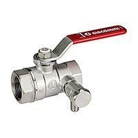 Кран шаровой Ду25 Rp 1 с сливным краном GIACOMINI R250SX005